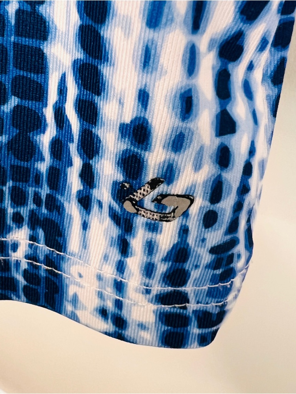 Bolle' Blue White Tie Dye Print Activewear Tank Top High Performance Womens XL - Picture 3 of 11